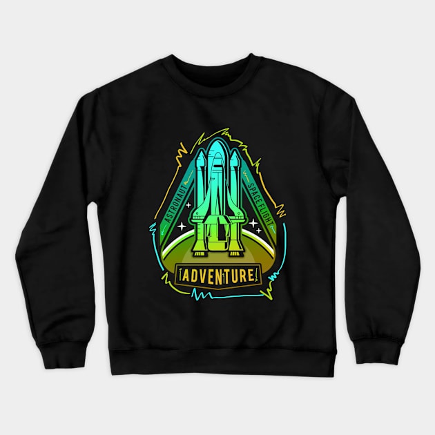 Space Adventure Crewneck Sweatshirt by Beautifulspace22